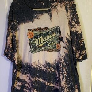 Source Unknown Black and Cream Splatter Tee